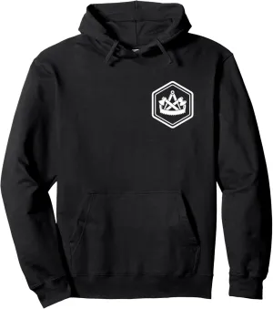 Zimmermann Guild Sign - Hexagonal Logo on Chest Pullover Hoodie