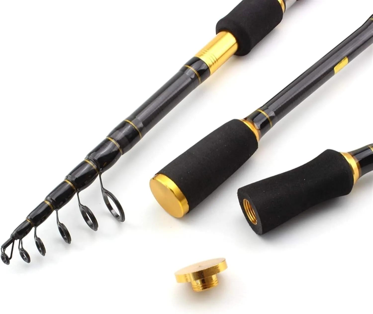 ZYHYD High Carbon 1.8m 2.1m 2.4m 2.7m Rotating Casting Fishing Rod Telescopic Trout Travel Portable Fishing Rod Bait Fishing Rod Bait Weighs 7-28g ZYHYD (Color : Casting Rod, Length : 2.7 m)