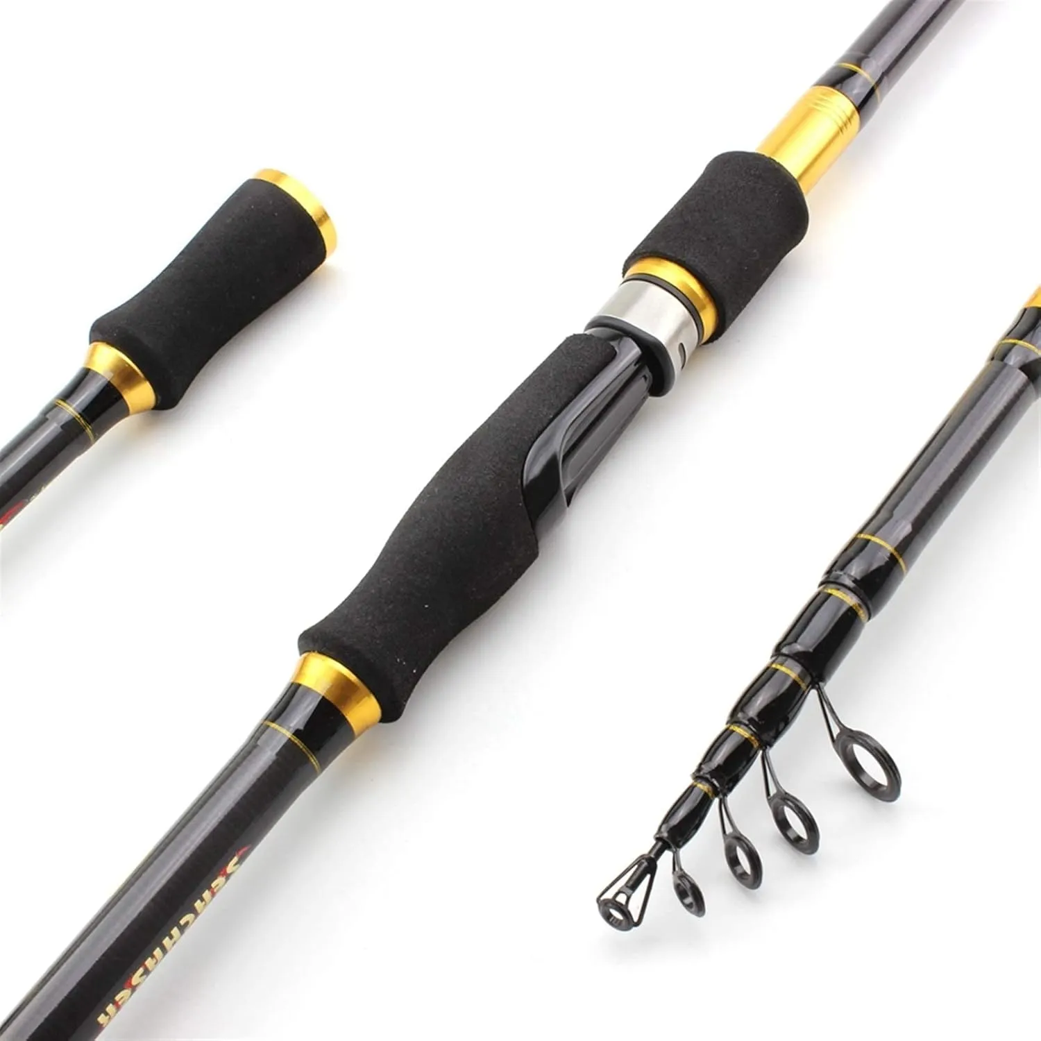 ZYHYD High Carbon 1.8m 2.1m 2.4m 2.7m Rotating Casting Fishing Rod Telescopic Trout Travel Portable Fishing Rod Bait Fishing Rod Bait Weighs 7-28g ZYHYD (Color : Casting Rod, Length : 2.7 m)